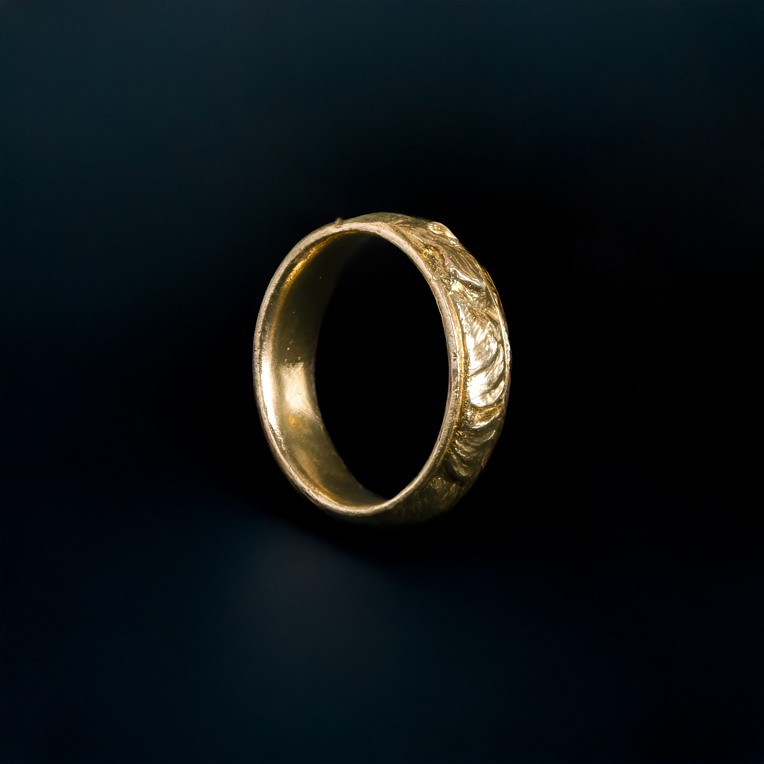 Vine Leaf Wedding Ring - Görsel 3