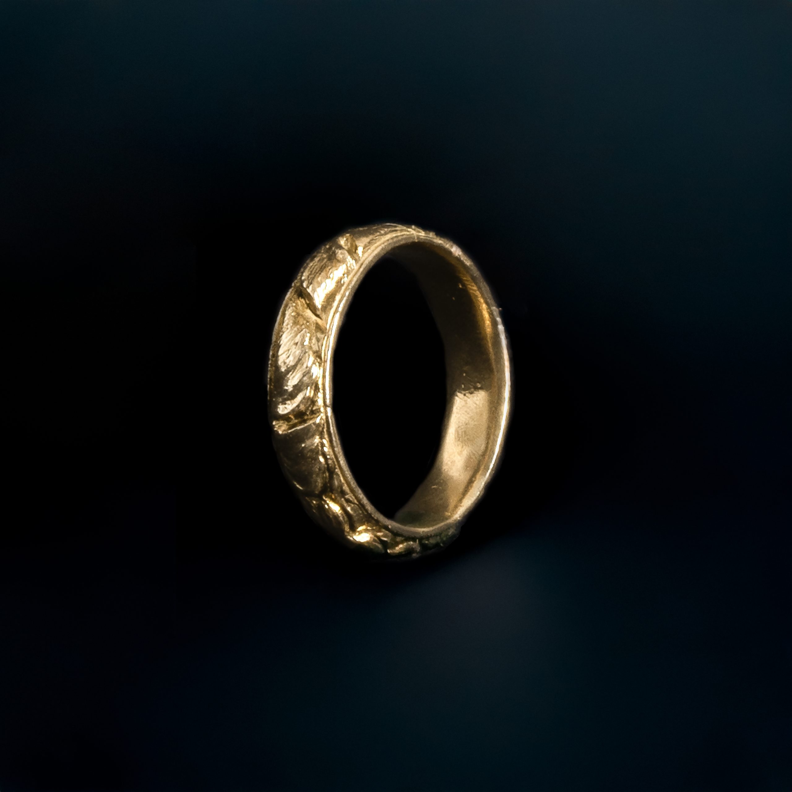 Vine Leaf Wedding Ring - Görsel 2